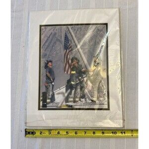 Thomas E. Franklin 8x10 Photo 9/11/01 Raising The Flag 11x14 When Matted